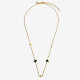 Joma Green Clover Gold Necklace