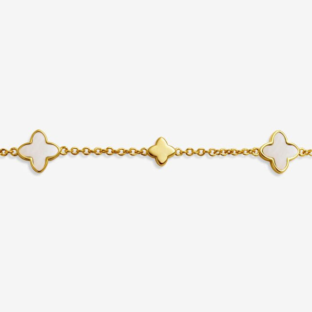 Joma Mother Of Pearl Clover Bracelet