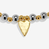 Joma Revi Textured Heart Bracelet