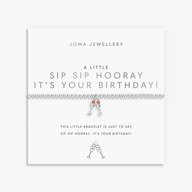Joma Sip Sip Hooray Birthday Bracelet