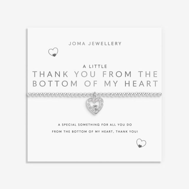 Joma Thank You From Bottom of My Heart Bracelet