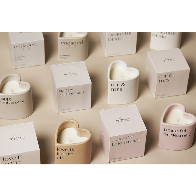 Heart Candle - Engaged