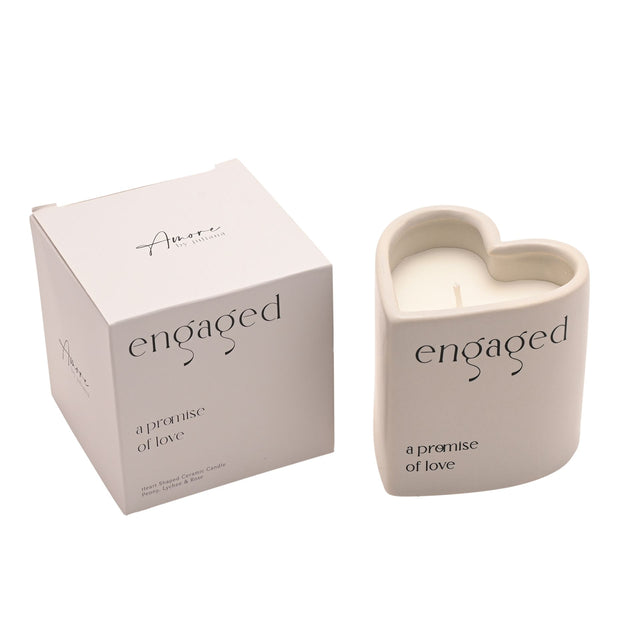 Heart Candle - Engaged