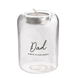Thoughts Of You Feather Tealight Holder - Dad