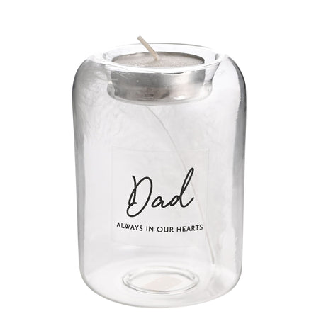 Thoughts Of You Feather Tealight Holder - Dad