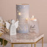 Thoughts Of You Feather Tealight Holder - Dad