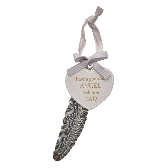 Feather Plaque 13cm 'Dad'