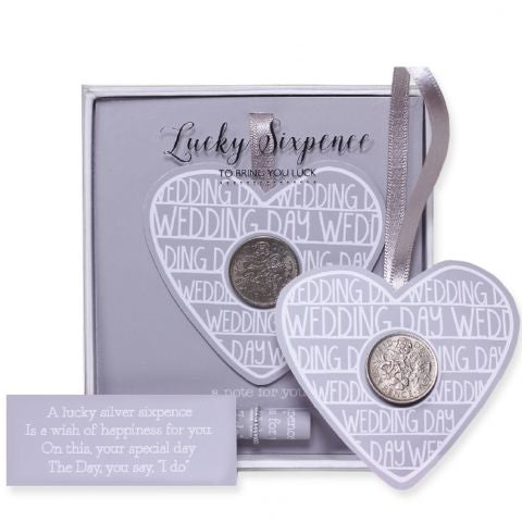 Lucky Sixpence Wedding Heart