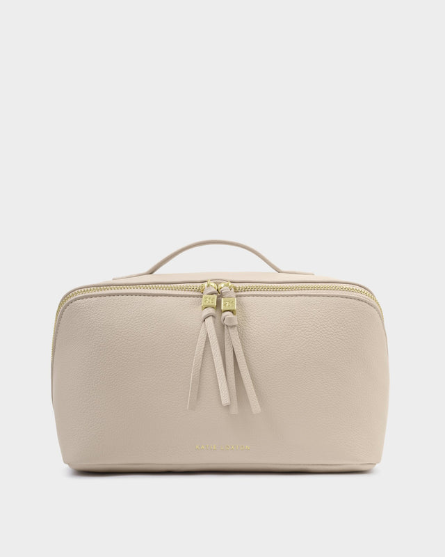 Katie Loxton Soho Large Make Up/Wash Bag - Oyster