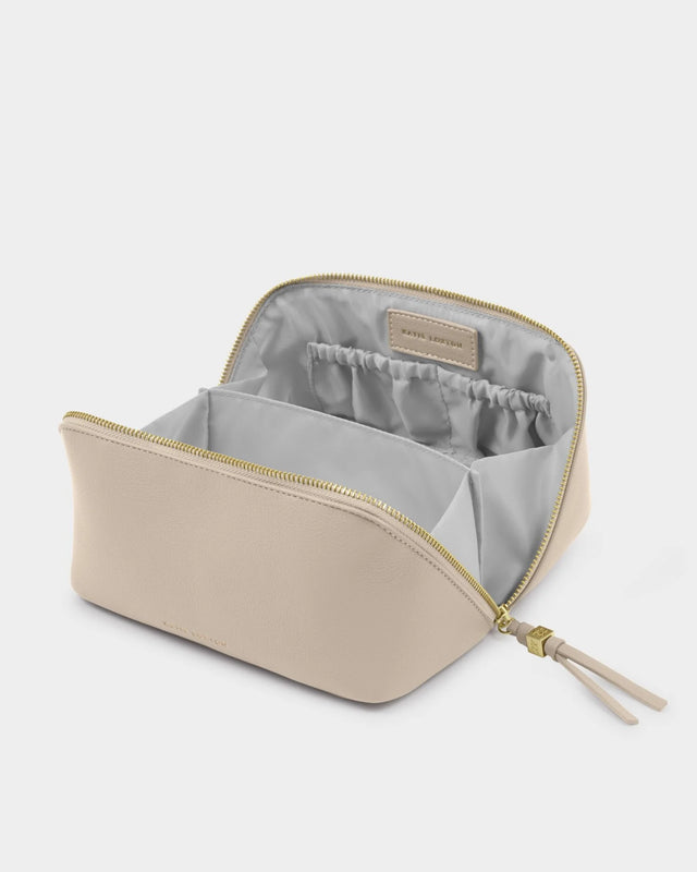 Katie Loxton Soho Medium Make Up/Wash Bag - Oyster
