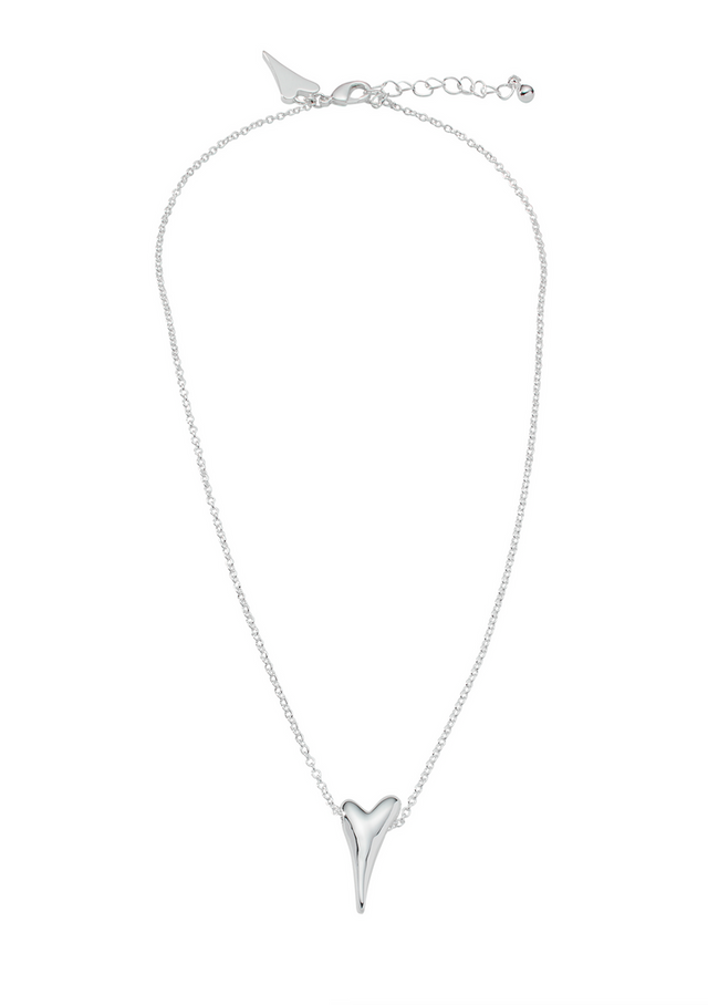 Miss Dee Silver Necklace with Small Bubble Heart
