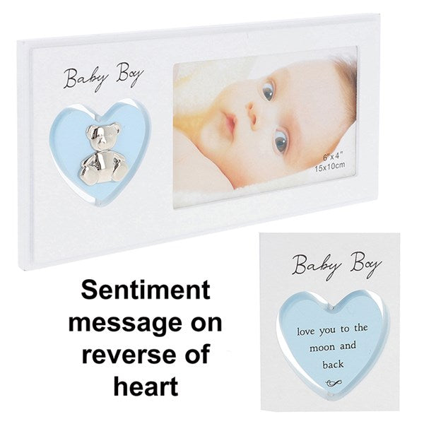 Spinning Heart Frame Baby Boy