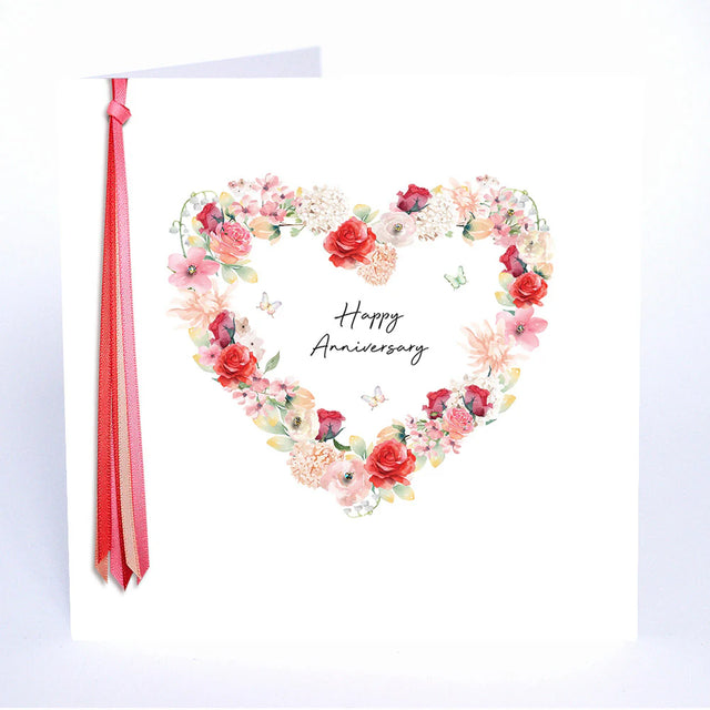 Happy Anniversary Heart Card