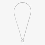 Joma Evermore Circle -T Bar Necklace - Silver