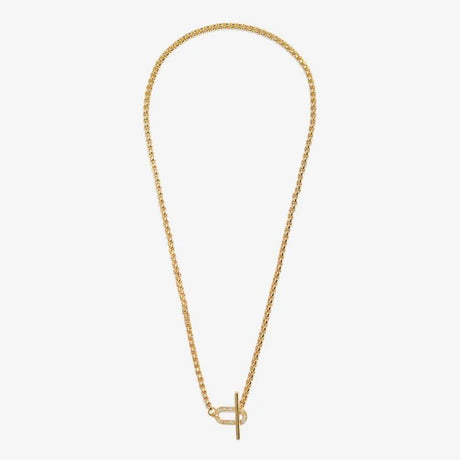Joma Evermore Oval -T Bar Necklace - Gold