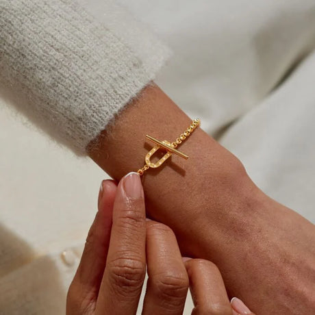 Joma Evermore Oval -Bar Bracelet - Gold