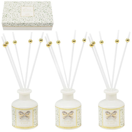 Homes my Happy Place Diffuser Set of 3 - Pomegranate Noir