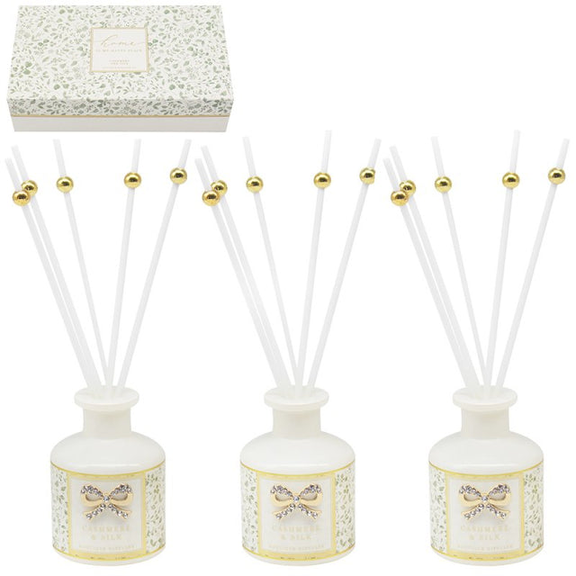 Homes my Happy Place Diffuser Set of 3 - Pomegranate Noir