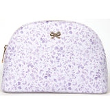Lilac Floral Cosmetic Bag - Large