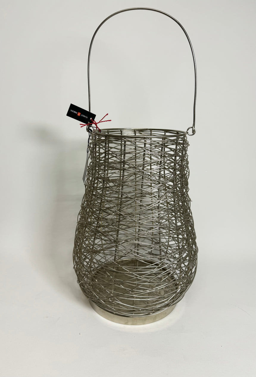 Silver Wire Lantern Large