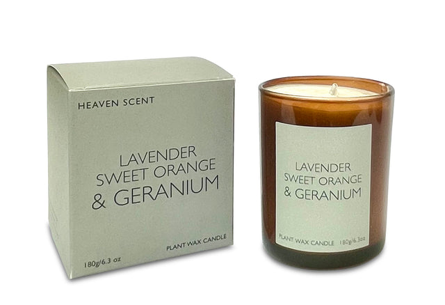 Lavender Sweet Orange & Geranium 6oz Candle