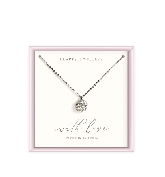 Silver Plated Spinner Pendant Necklace