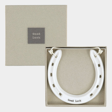 Porcelain Horseshoe - Good Luck