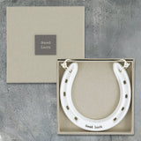 Porcelain Horseshoe - Good Luck