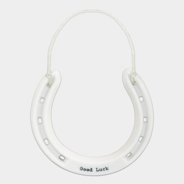 Porcelain Horseshoe - Good Luck