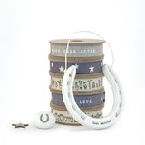 Porcelain Horseshoe - Just Married