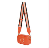 Alice Wheeler Orange Pimlico Honeycomb Crossbody Bag