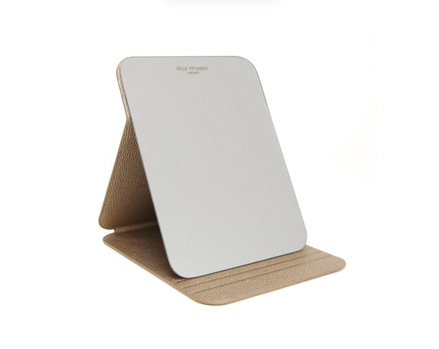 Alice Wheeler Folding Travel Mirror - Bronze