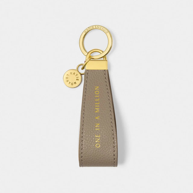 Sentiment Loop Keyring - One in a Million - Taupe