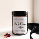 Black Cherry Bellini Amber Jar Candle