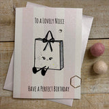 Lovely Niece Gift Bag Birthday Card