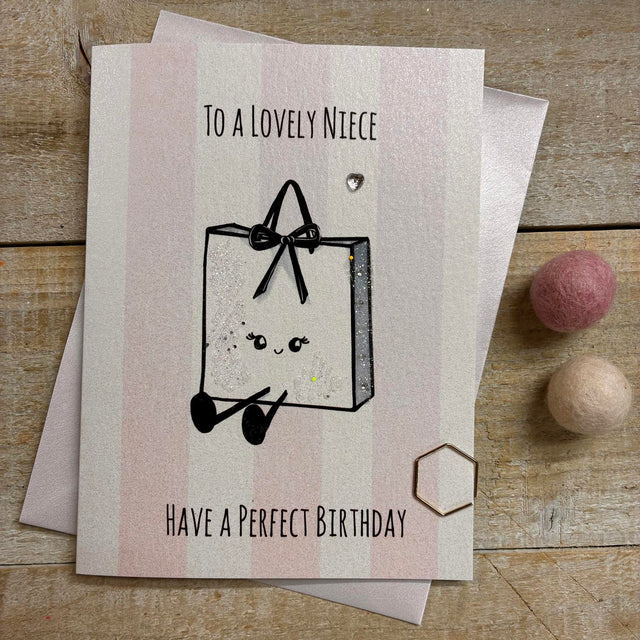 Lovely Niece Gift Bag Birthday Card