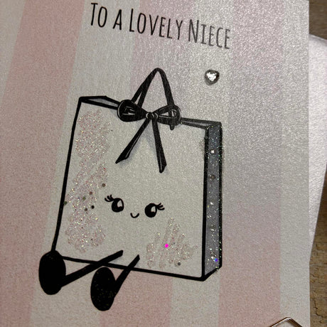 Lovely Niece Gift Bag Birthday Card