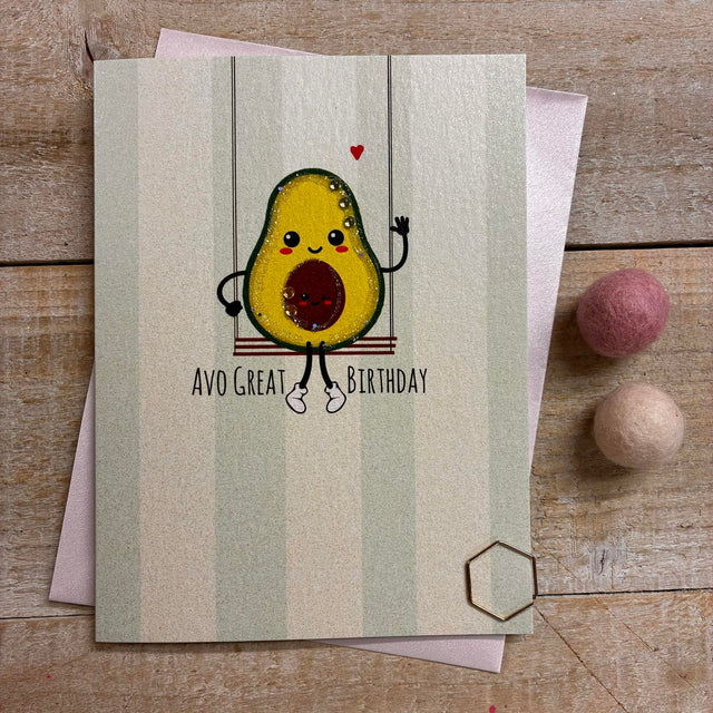 Avocado Birthday Card