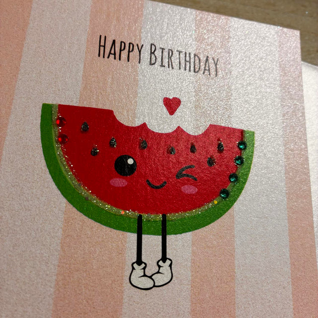 Watermelon Happy Birthday Card