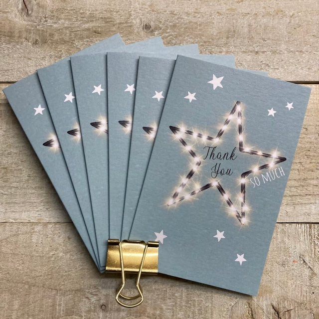 Thank you So Much Star Pack Of 6 Cards
