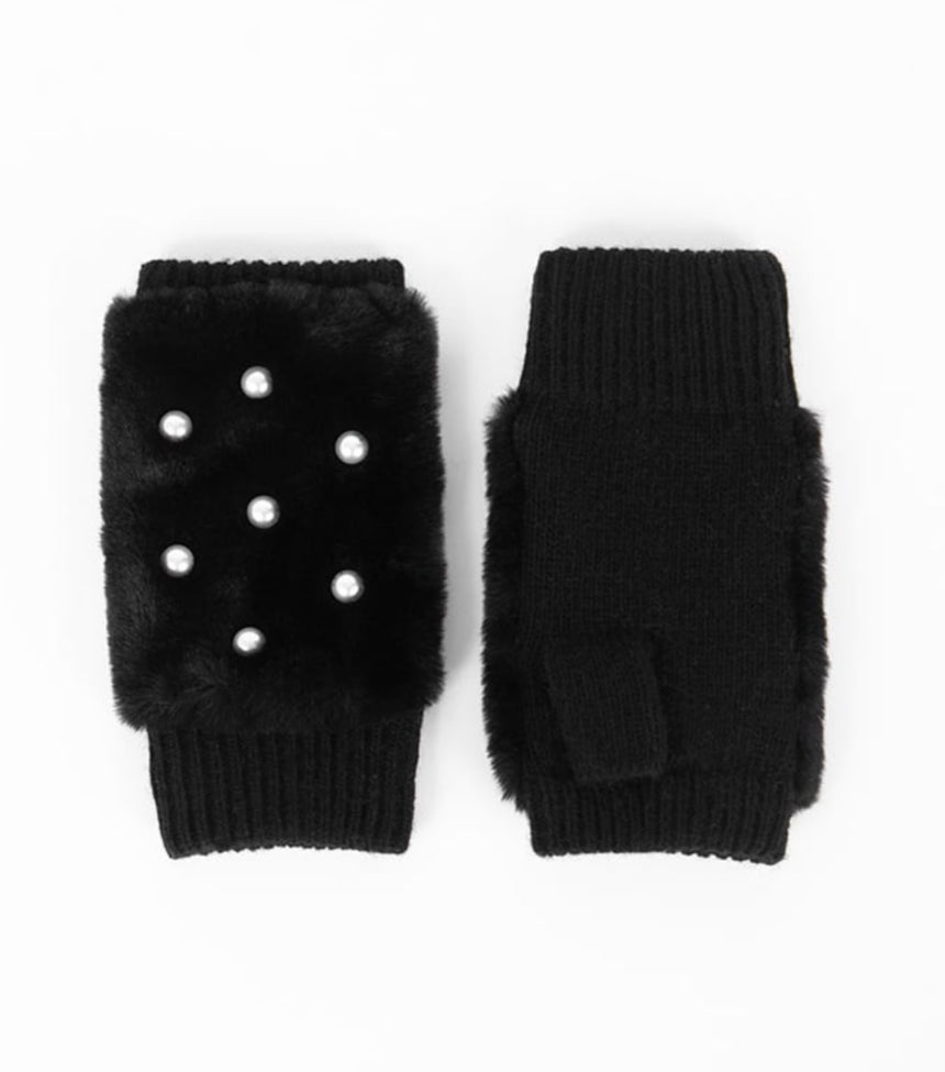 PR Jasmin Fingerless Glove - Black