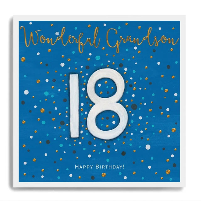 Grandson 18th Birthday Card
