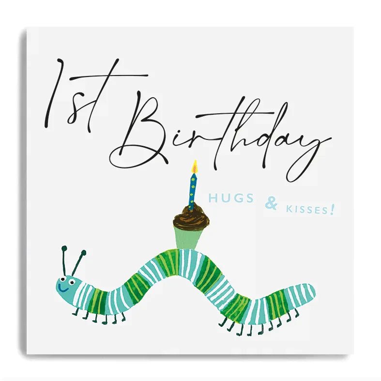 1st Birthday Card - Caterpillar