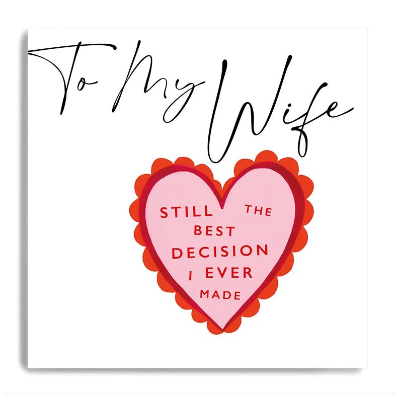 Janie Wilson Wife Valentines Card