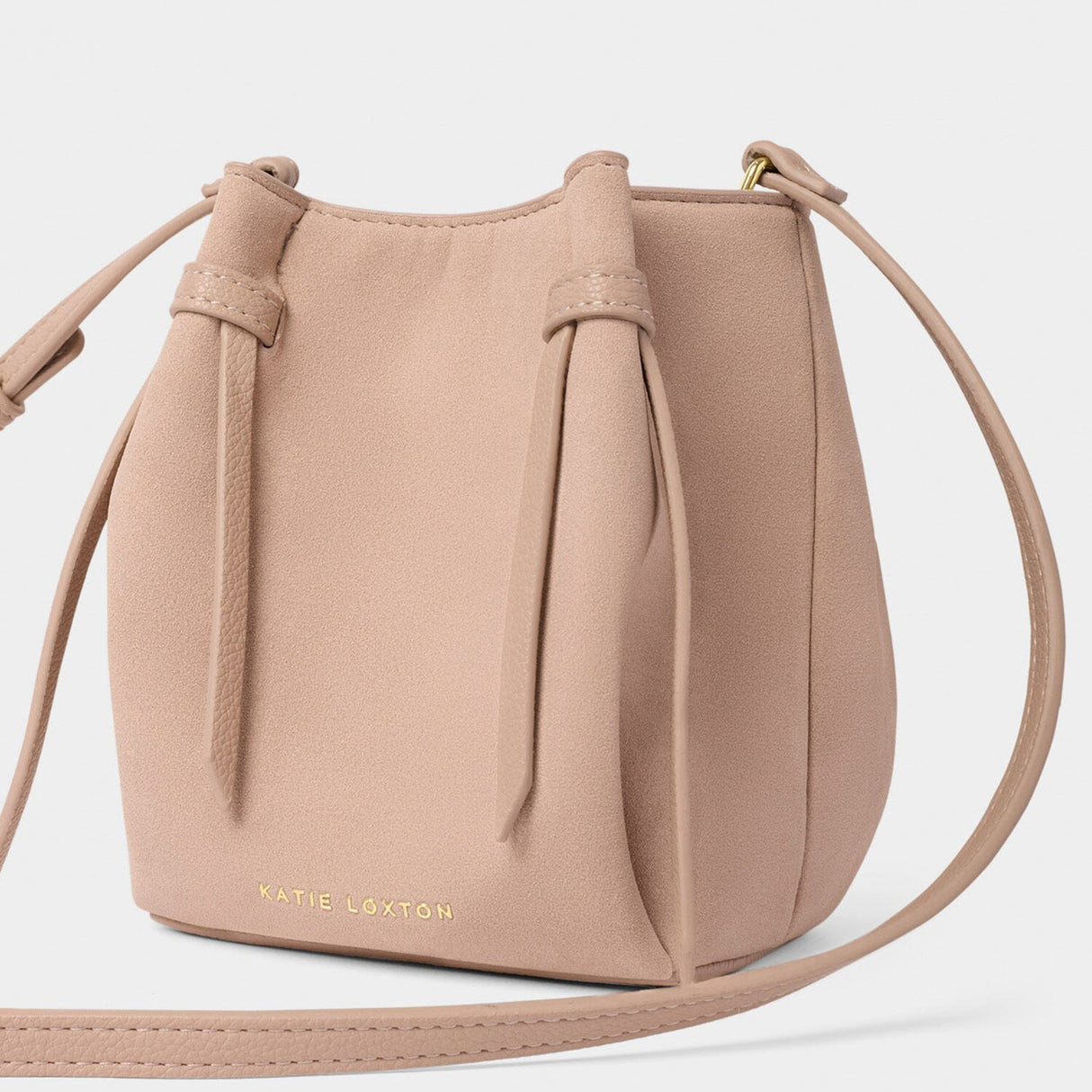 Katie Loxton Celina Mini Suedette Bucket Bag - Faded Rose