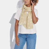 Katie Loxton Polka Dot Scarf - Soft Tan/White