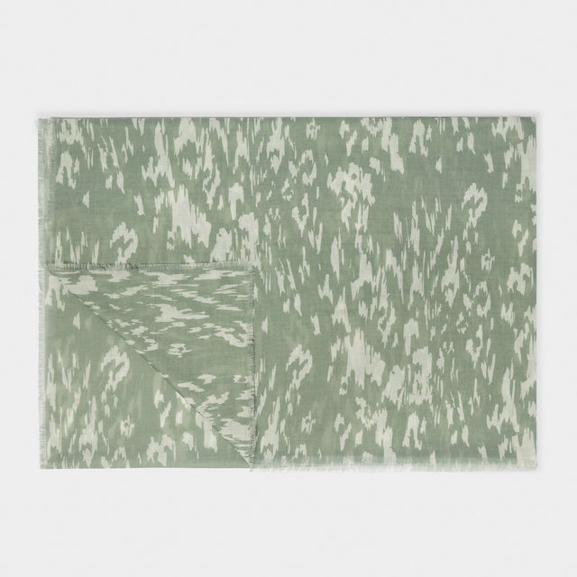 Katie Loxton Abstract Animal Scarf - Sage/Off-White