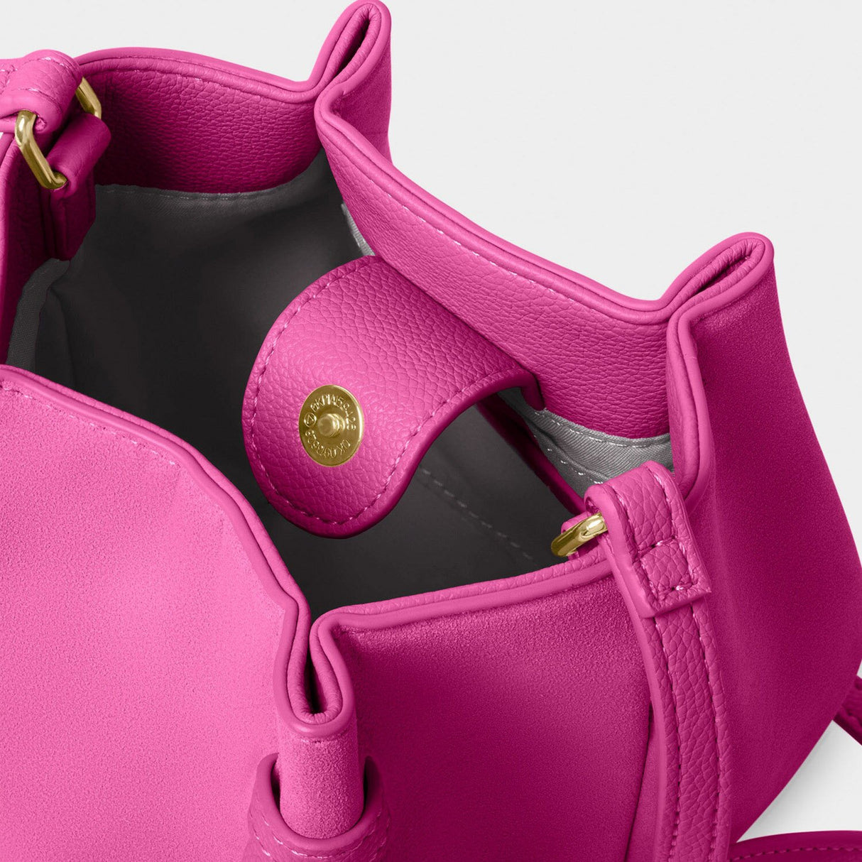 Katie Loxton Celina Mini Suedette Bucket Bag - Magenta