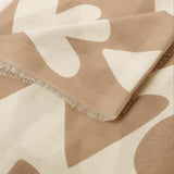 Katie Loxton Heart Printed Scarf - Taupe/Ecru