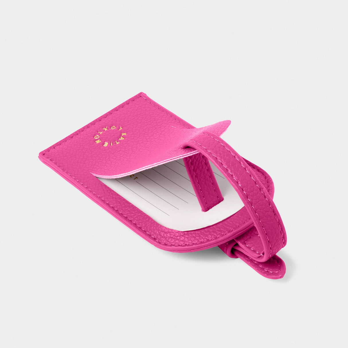 Katie Loxton Sentiment Luggage Tag - Love Travel Explore - Magenta